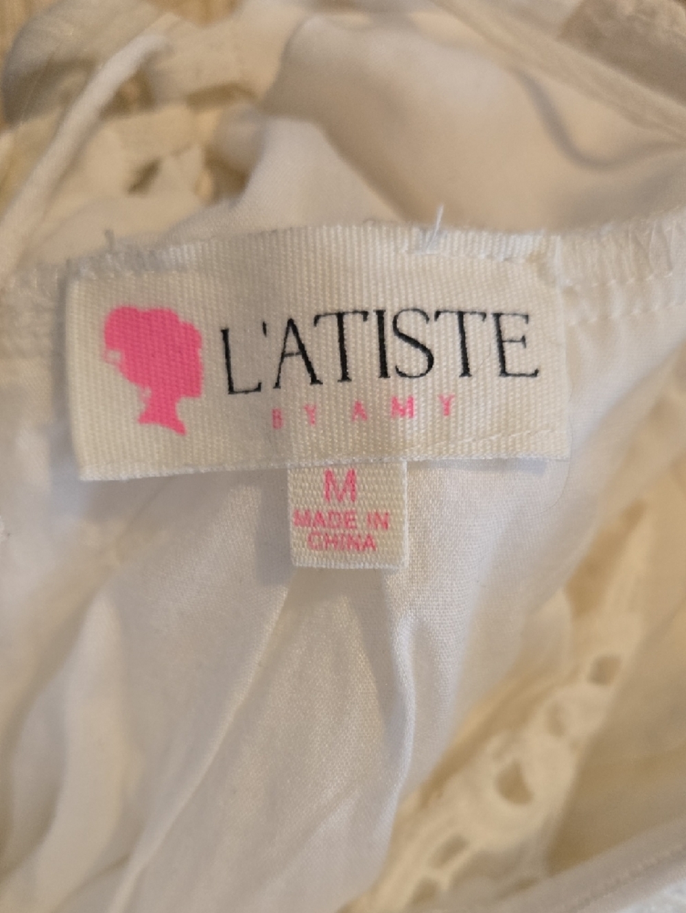 Boutique 1861 White Lace-Detail Romper - Picture 2 of 4